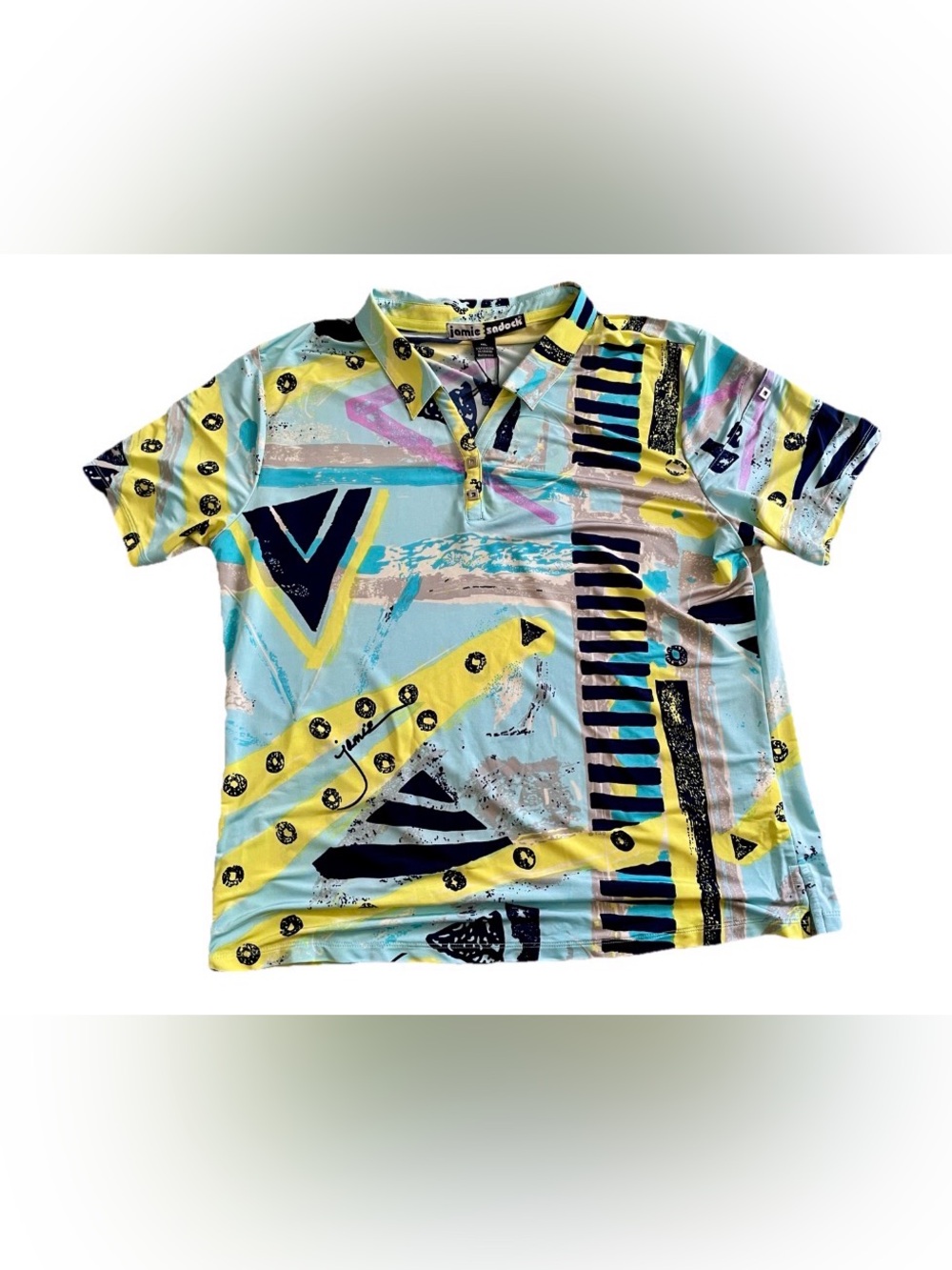 JAMIE SADOCK NWT Signed Paradiso Athletic SHIRT Sun Shield UPF 30 Size XXL